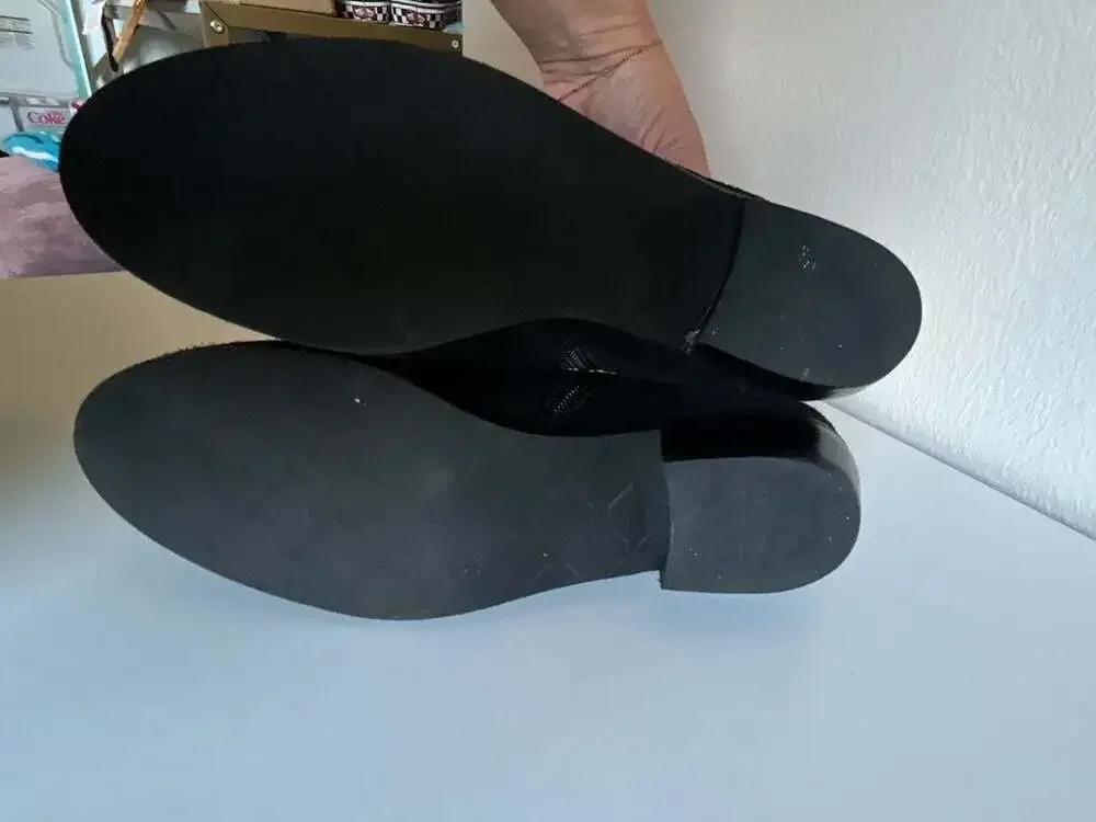 Jack Rogers Peyton Black Suede Ankle Booties